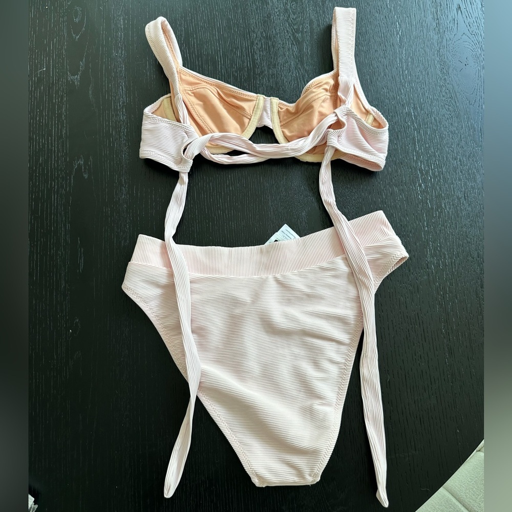 J. Crew Ribbed Crossed Bikini Set - Picture 2 of 6